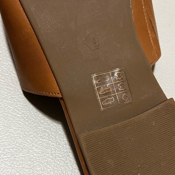 Madewell The Cory Brown Leather Women's Mules Size 9 - Picture 10 of 11